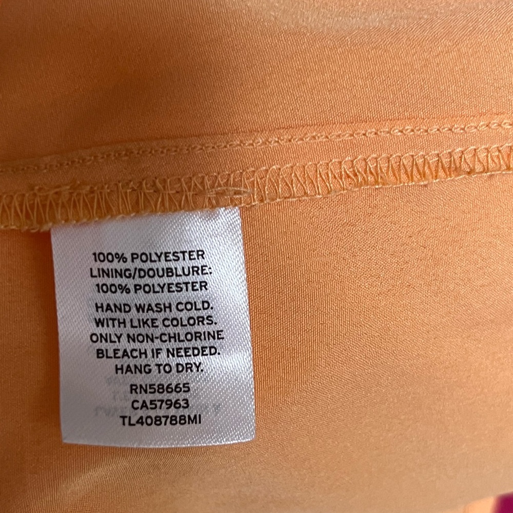 Leith Orange Pleated Midi Dress - Picture 6 of 8
